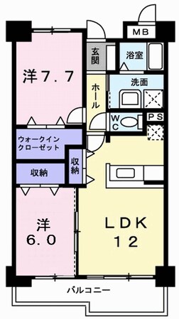 フランスクエアの物件間取画像